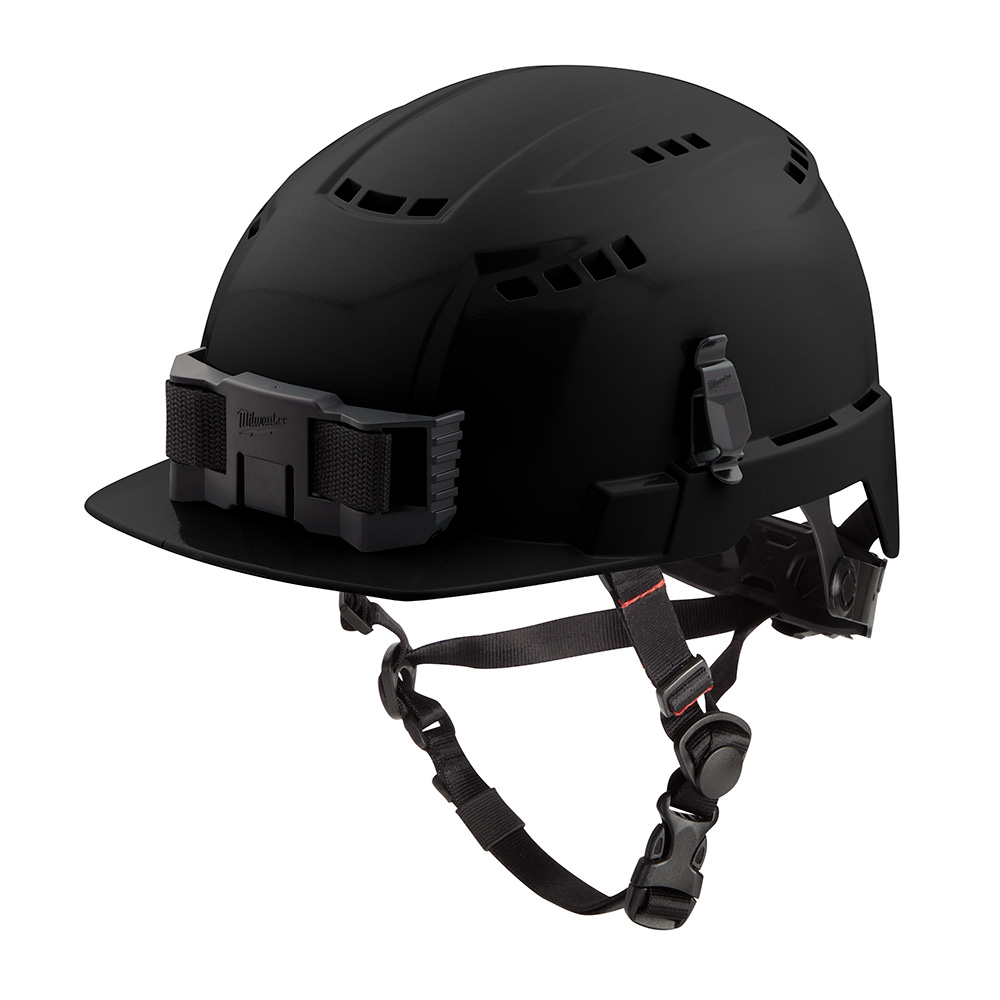 Milwaukee Type 2 Front Brim Vented Safety Helmet with BOLT Accessory Clips from GME Supply