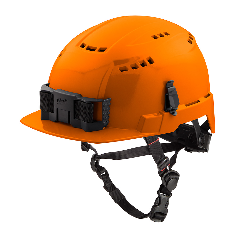 Milwaukee Type 2 Front Brim Vented Safety Helmet with BOLT Accessory Clips from GME Supply