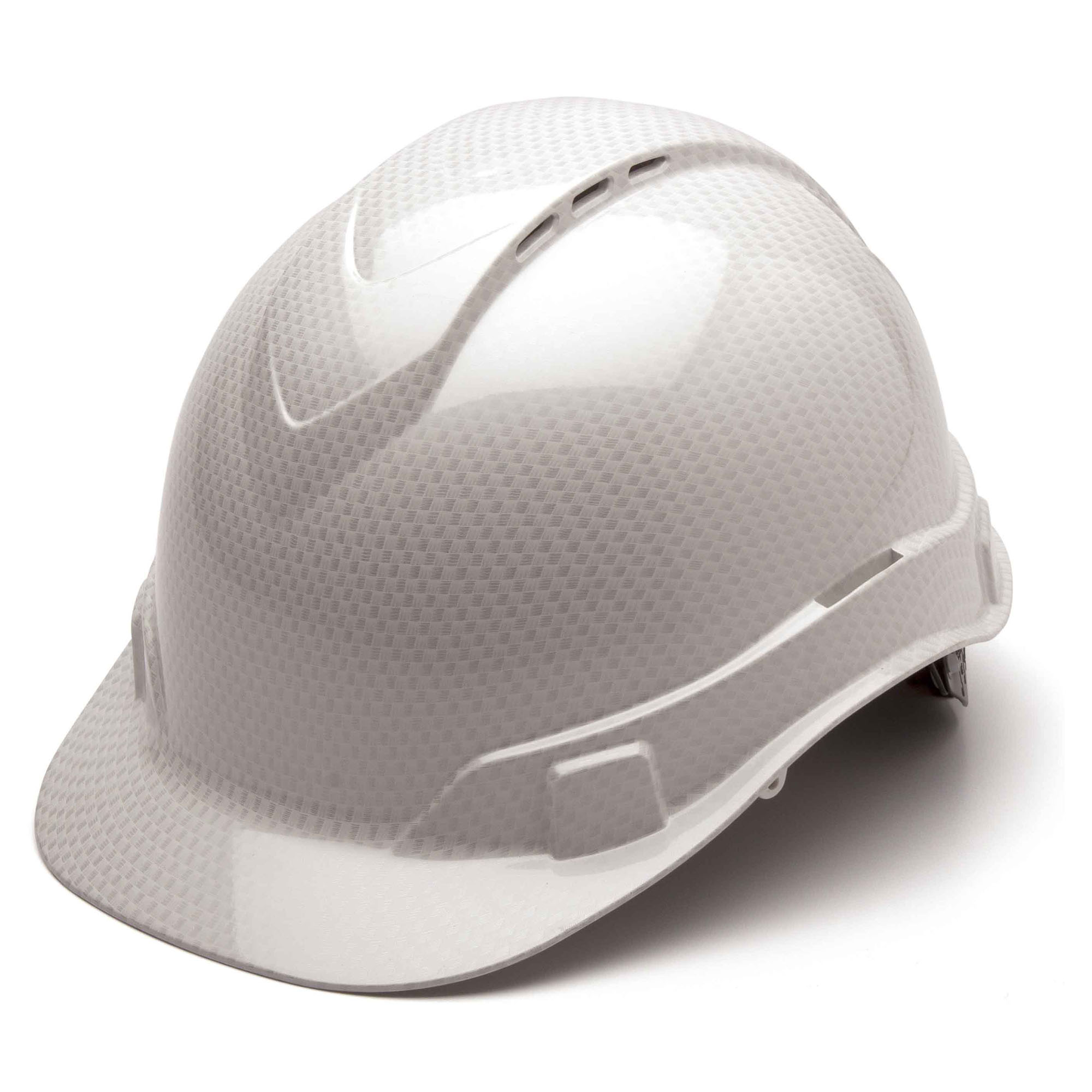 Pyramex Ridgeline Vented Cap Style Hard Hat with 4 Point Ratchet Suspension from GME Supply