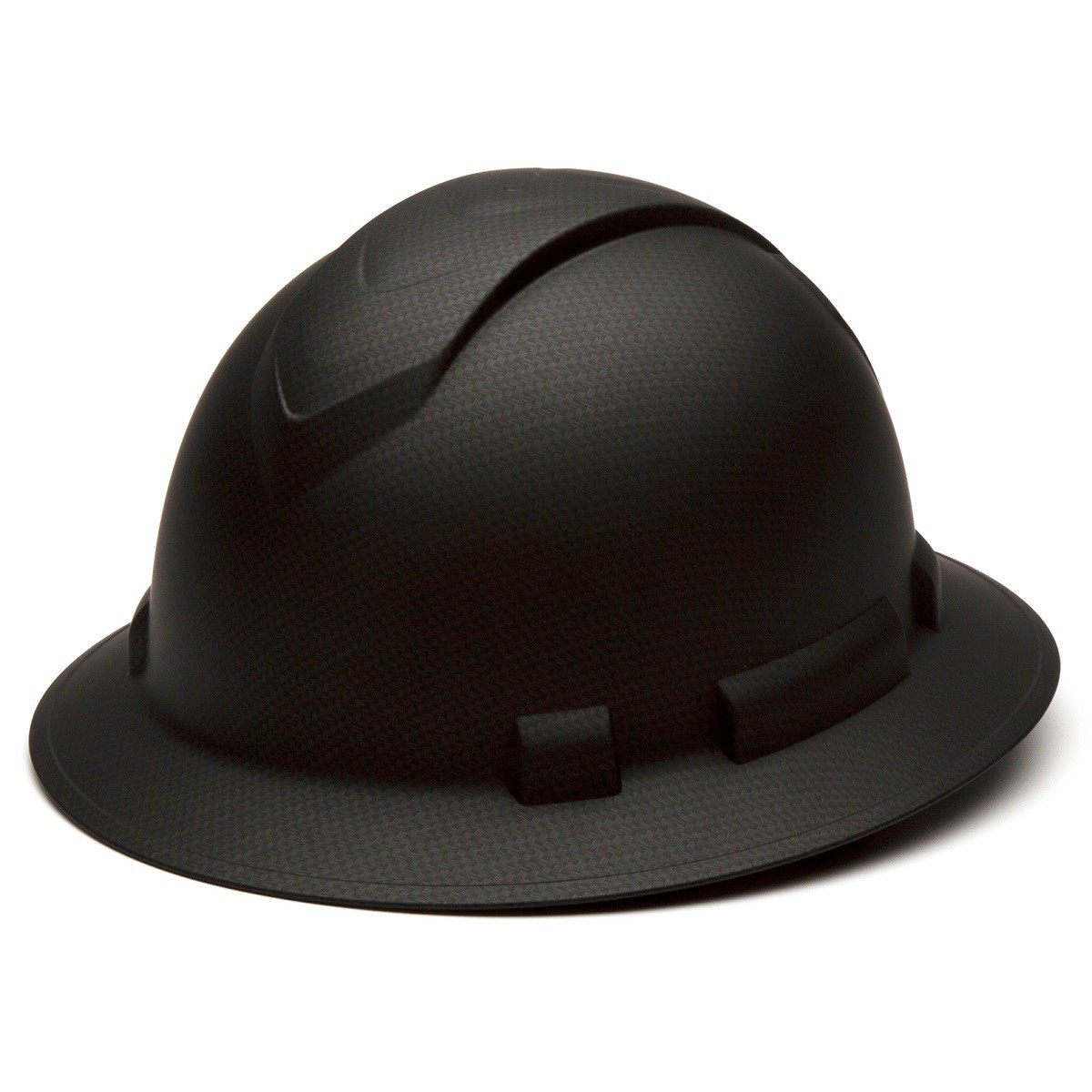 Pyramex Ridgeline Full Brim Hard Hat with 4 Point Ratchet Suspension from GME Supply