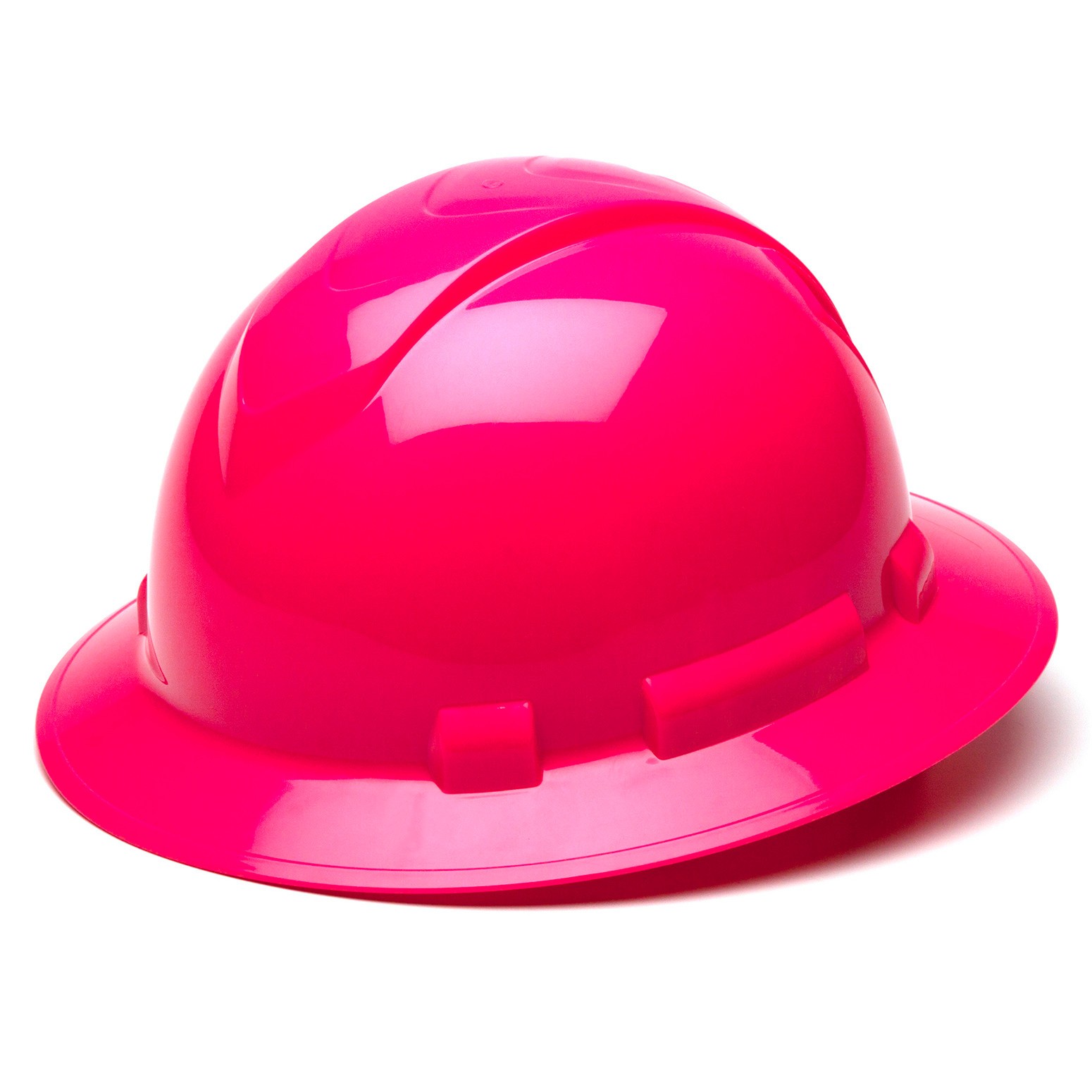 Pyramex Ridgeline Full Brim Hard Hat with 4 Point Ratchet Suspension from GME Supply