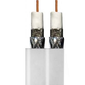 CTS Dual RG6 Solid Copper WHITE 500' from GME Supply