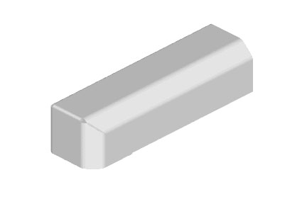 Belden 1/2 Inch End Cap Fitting (White) from GME Supply