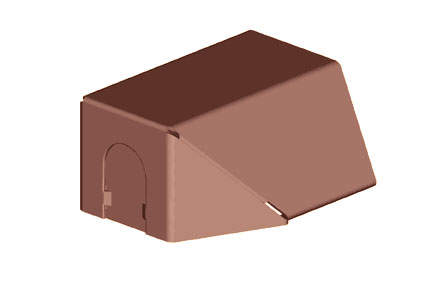 Belden 3/4 Inch End Cap Fitting (Redwood) from GME Supply