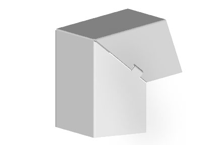 Belden 1 Inch Outside Corner Fitting (White) from GME Supply