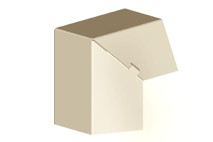 Belden 1 Inch Outside Corner Fitting (Ivory) from GME Supply