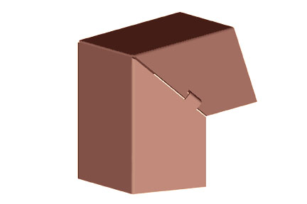 Belden 1 Inch Outside Corner Fitting (Redwood) from GME Supply