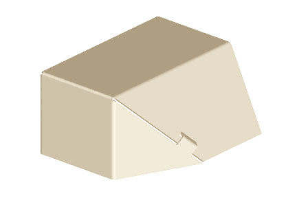 Belden 1 Inch End Cap Fitting (Ivory) from GME Supply