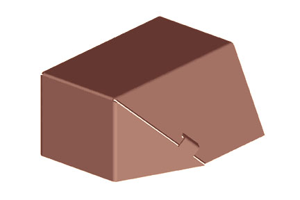 Belden 1 Inch End Cap Fitting (Redwood) from GME Supply