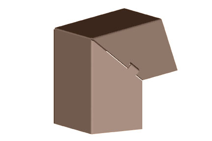 Belden 2 Inch Outside Corner Fitting (Brown) from GME Supply